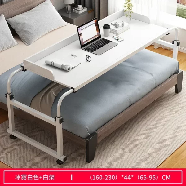 Height Adjustable Rolling Table Computer Desk Home Office Writing Desk Notebook Table Top Desk Sofa Bed Across The Bed - Image 8