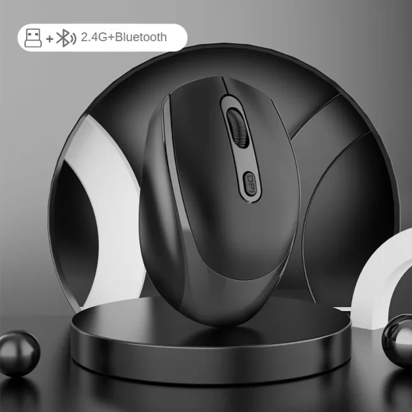 Wireless Mouse Rechargeable Bluetooth Mouse 1600DPI Silent Mice 2.4G USB Gaming Receiver for Mackbook PC Laptop Accessories - Image 8