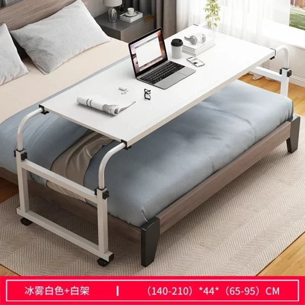 Height Adjustable Rolling Table Computer Desk Home Office Writing Desk Notebook Table Top Desk Sofa Bed Across The Bed - Image 5