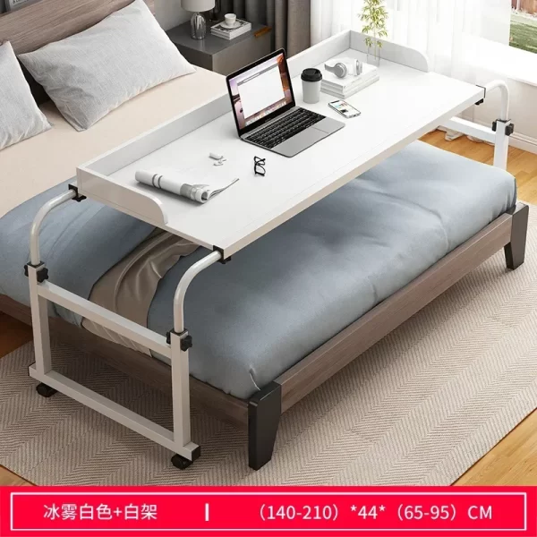 Height Adjustable Rolling Table Computer Desk Home Office Writing Desk Notebook Table Top Desk Sofa Bed Across The Bed - Image 2