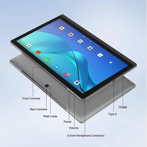 Large Screen 14.1 Inch Tablet Pc Android 12 Octa-Core 12GB+256GB 1920*1080 IPS Bluetooth WiFi Pad For Kids Tablet Education - Image 25