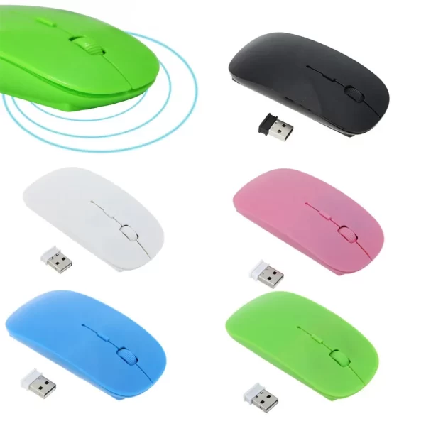 Portable Creative Mini Ultra Slim Cute Wireless Bluetooth Mouse 2.4G Receiver Laptop Gaming Mice PC 1000dpi Computer Accessories - Image 5