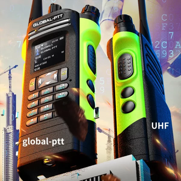 Global-ptt 6500 walkie talkie 4G POC+UHF Two-way radio profesional commutator large long range phones telecommunications police - Image 4