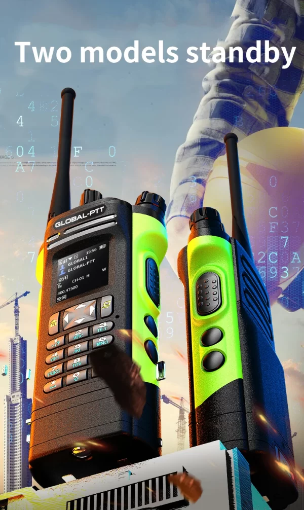 Global-ptt 6500 walkie talkie 4G POC+UHF Two-way radio profesional commutator large long range phones telecommunications police - Image 20