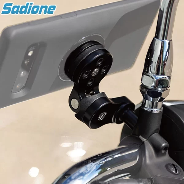 Phone Holder Stem Triple Tree Fork Mount Clamp Mobile Phone Stand Motorcycle Mirror Navigation Phone Support Handlebar Bracket - Image 3