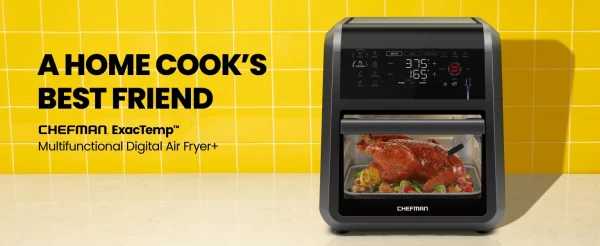 CHEFMAN ExacTemp™ 12 Quart 5-in-1 Air Fryer with Integrated Smart Cooking Thermometer, 28 Touchscreen Presets - Image 6