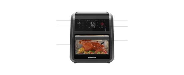 CHEFMAN ExacTemp™ 12 Quart 5-in-1 Air Fryer with Integrated Smart Cooking Thermometer, 28 Touchscreen Presets - Image 14