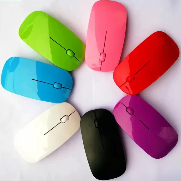 Portable Creative Mini Ultra Slim Cute Wireless Bluetooth Mouse 2.4G Receiver Laptop Gaming Mice PC 1000dpi Computer Accessories - Image 2