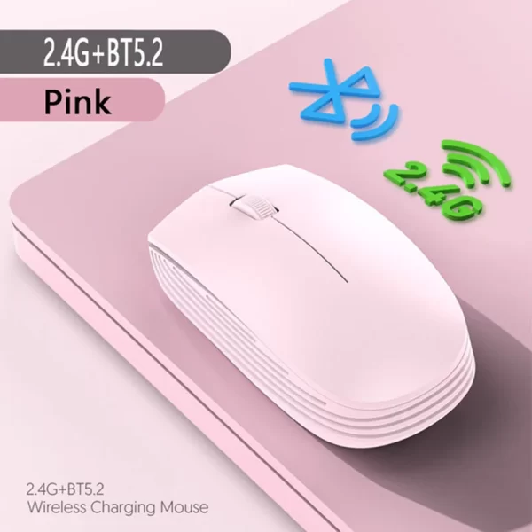 Rechargeable Wireless Bluetooth 5.2 Mouse USB Computer Wireless Gaming Dual mode 2.4GHz Mouse for Laptop Accessories